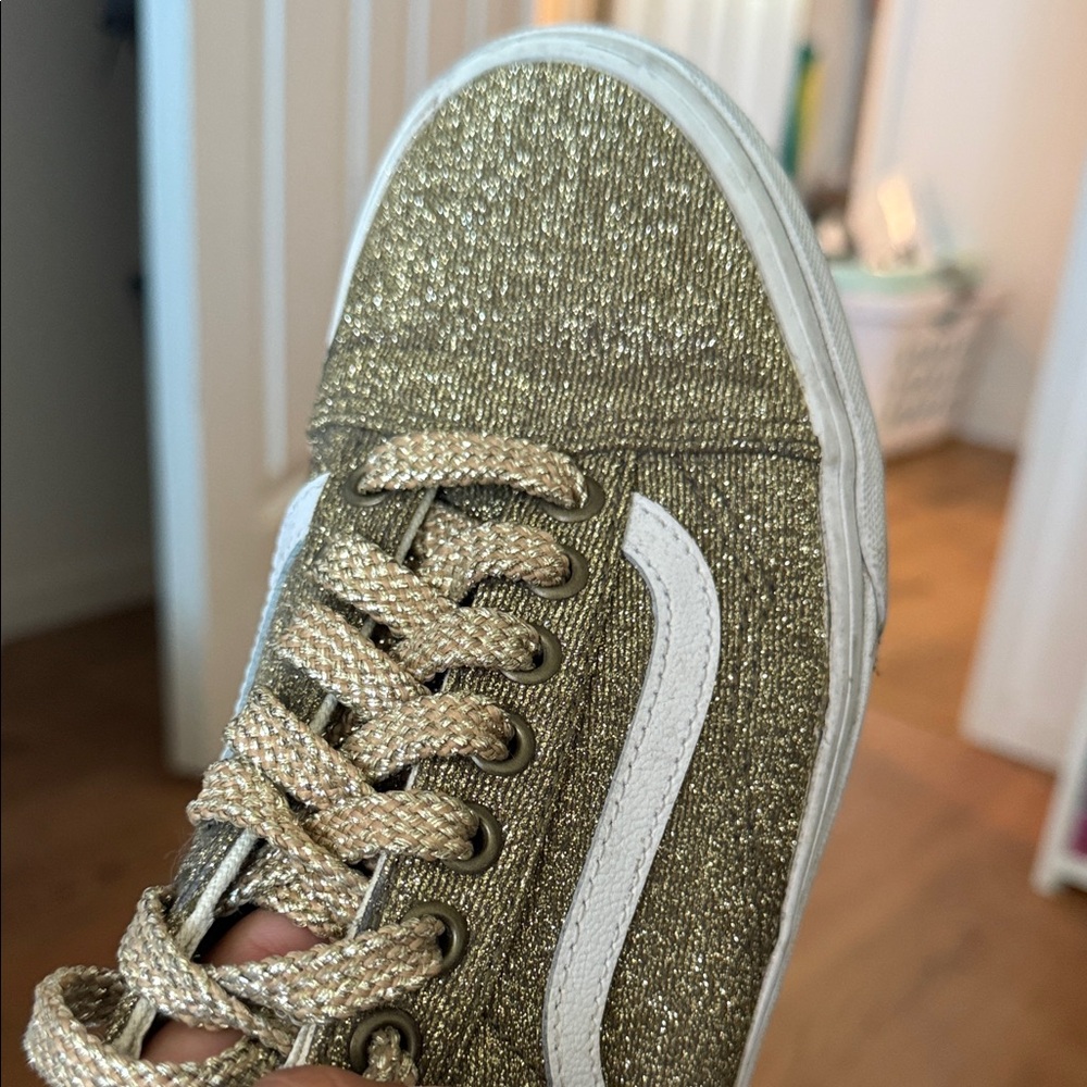 Kids Gold Sneakers - Picture 3 of 4